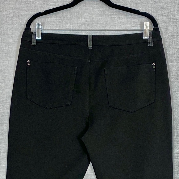 Reitmans Jeans Mixed Fabrics Pants Sz 13 Stretchy Back Denim Front - Picture 5 of 10